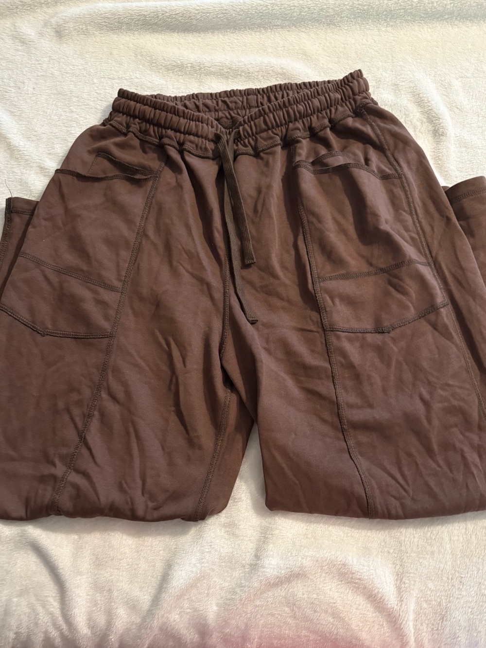 Brown Drawstring Casual sweats